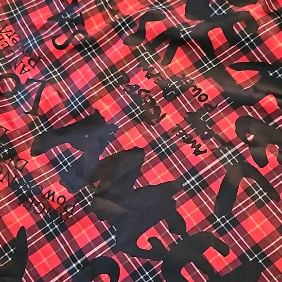 Victoria's Secret Woman's Red & Black Plaid Lace Chemise Slip Nightgown Sz:L EUC - Picture 5 of 6